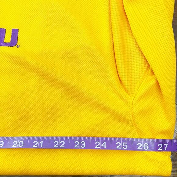 Columbia PFG Men's Yellow LSU Tigers Shirt Size XXL Omnishade Embroidered Logo - Picture 7 of 7